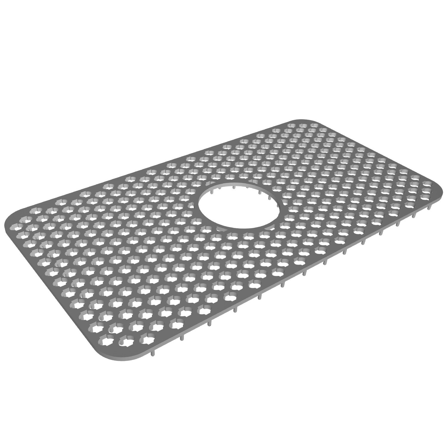 Silicone Grid Sink Mat with Central Drain Hole Non-Slip Kitchen Stainless Steel Sink Protector Silicone Grid Sink Mat with Central Drain Hole Non-Slip Kitchen Stainless Steel Sink Protector